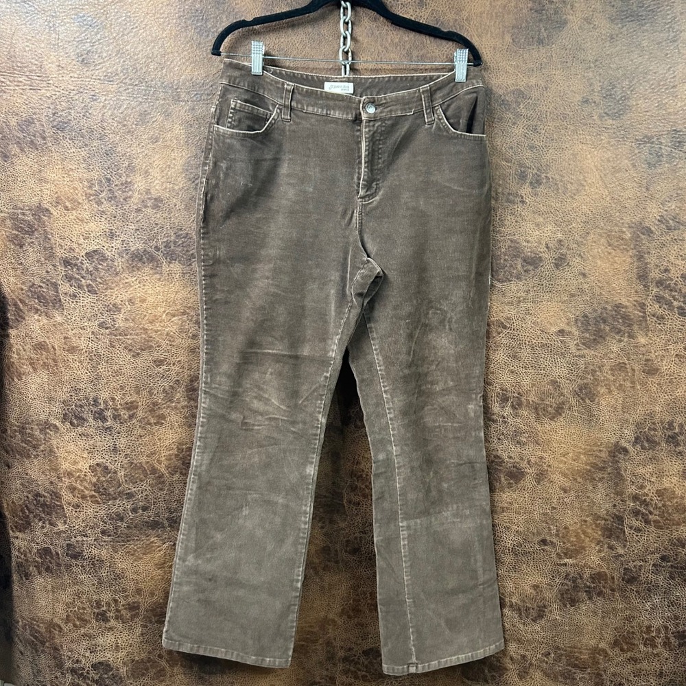 St. John's‎ Bay 12 Brown Milk Chocolate Corduroy Boot Leg Flared Pants